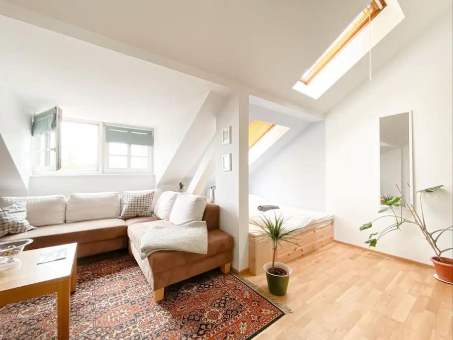 Schoene Ferienwohnung Mit Blick Ueber Stadtwald ライプツィヒ エクステリア 写真